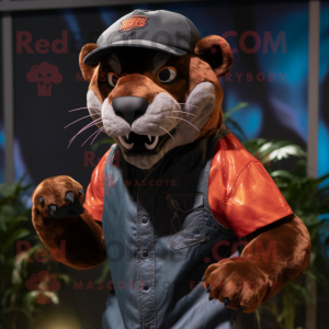 Rust Panther maskot kostume...