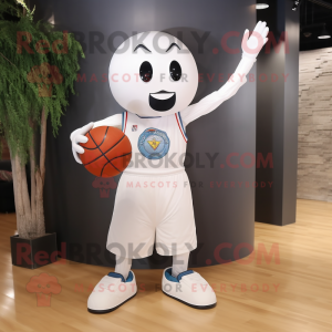 Hvit Basketball Ball maskot...