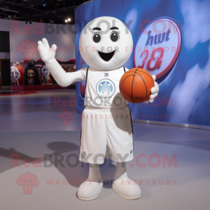 Hvid Basketball Ball maskot...