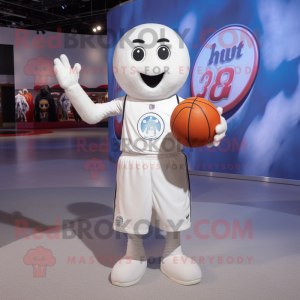 Hvit Basketball Ball maskot...