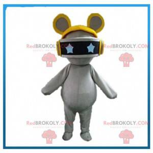 Robotic mouse mascot, futuristic rodent costume - Redbrokoly.com
