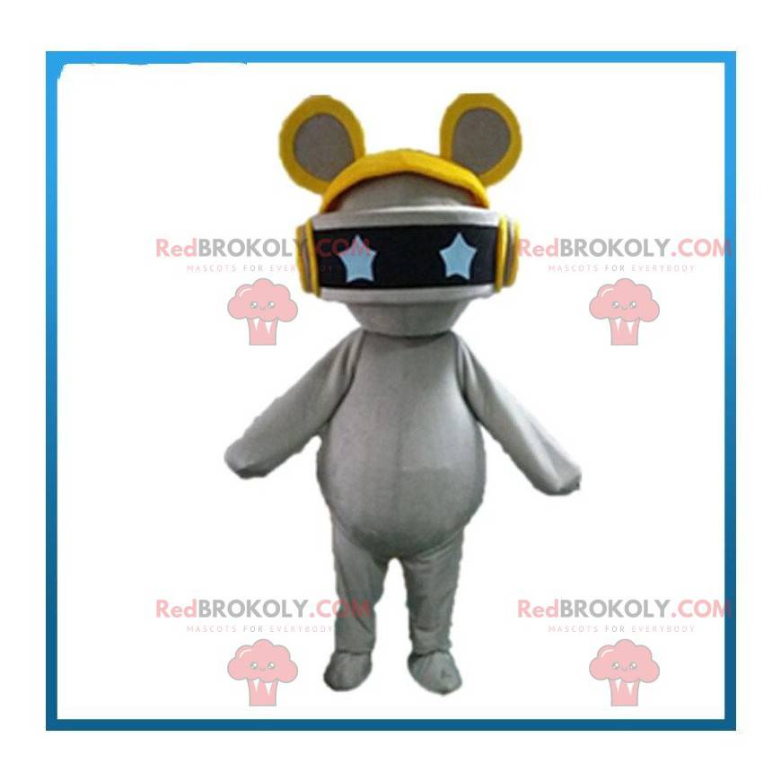 Mascote do rato robótico, fantasia futurística de roedor -