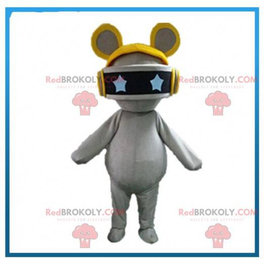 Mascotte de souris robotique, costume de rongeur futuriste -