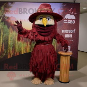 Maroon Scarecrow maskot...