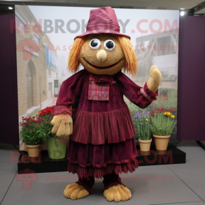 Maroon Scarecrow mascotte...