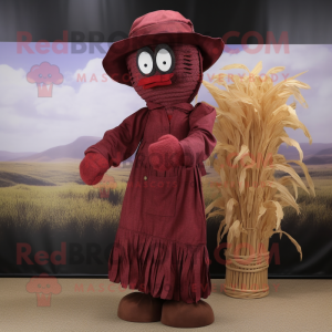 Maroon Scarecrow mascotte...