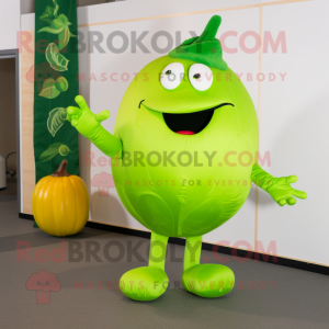 Lime Green Pepper maskot...