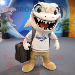 Cream Barracuda maskot...