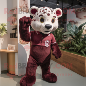 Maroon Jaguar maskot...