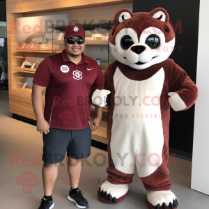 Maroon Jaguar maskot...