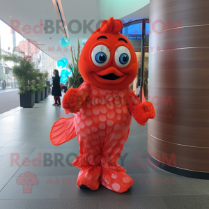 Red Clown Fish mascotte...