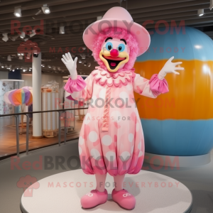 Rosa Clown Maskottchen...