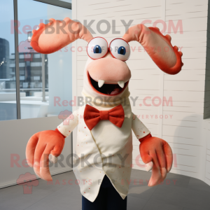 Cream Lobster mascotte...