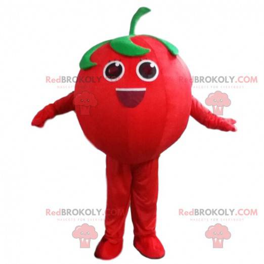 Giant red tomato mascot, fruit and vegetable costume -