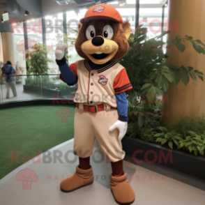 nan Baseball Glove mascot costume character dressed with a Joggers and Ties