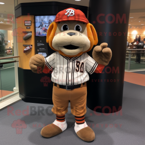 nan Baseball Glove mascot costume character dressed with a Joggers and Ties