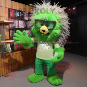 Green Porcupine mascotte...