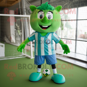 Green Soccer Goal maskot...