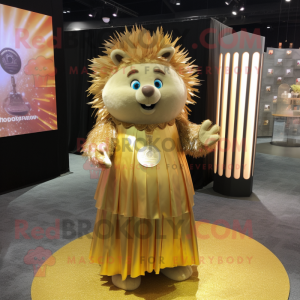 Gold Porcupine maskot...