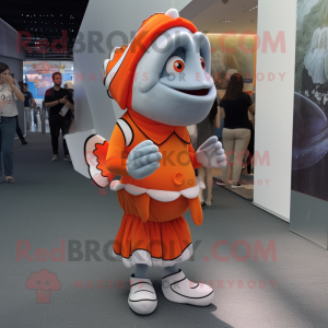 Silver Clown Fish mascotte...