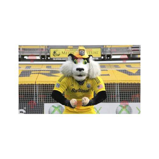 Vit och svart marmot hamster maskot - Redbrokoly.com