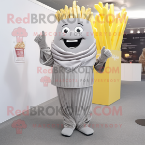 Sølv pommes frites maskot...