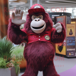 Maroon Gorilla maskot...