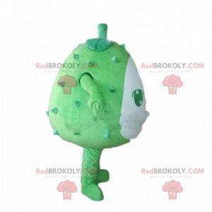 Mascote de melão com chifres, durian verde e picante, gigante -