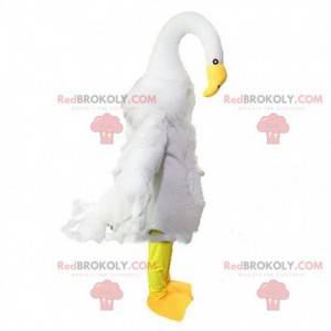 Giant white swan mascot, large bird costume - Redbrokoly.com