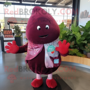 Maroon Raspberry mascotte...