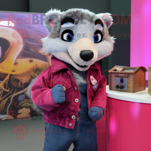 Magenta Badger mascotte...