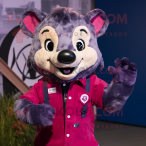 Magenta Badger mascotte...