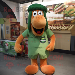 Green Currywurst mascotte...