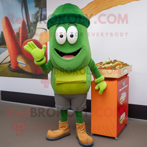 Green Currywurst mascotte...