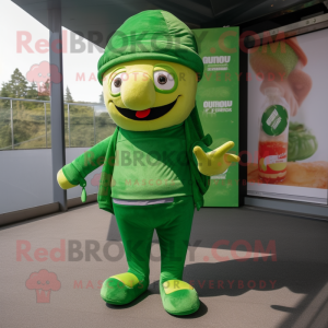 Green Currywurst mascotte...