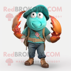 Teal Hermit Crab mascotte...