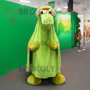 Lime Green Camel mascotte...