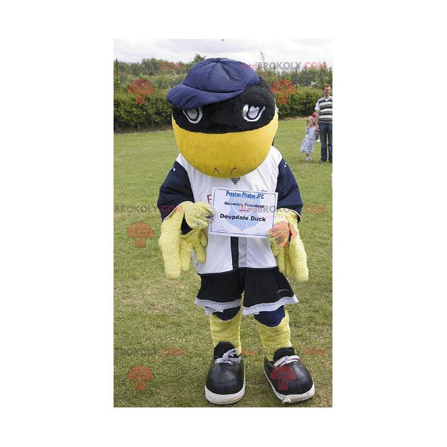 Deepdale Duck žlutý a černý pták maskot - Redbrokoly.com