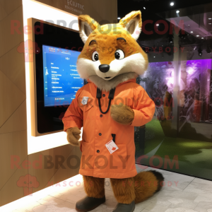Brown Fox mascotte kostuum...