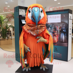 Orange Macaw mascotte...