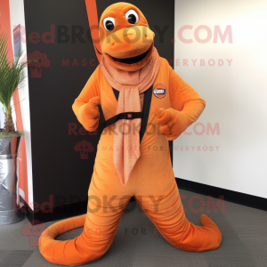 Oranje Titanoboa mascotte...