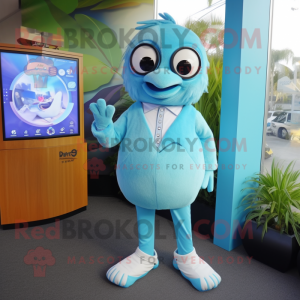 Sky Blue Kiwi mascotte...