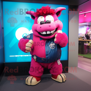 Magenta Buffalo maskot...