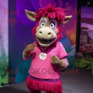 Magenta Buffalo maskot...