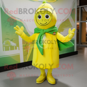 Citron gul grøn øl maskot...