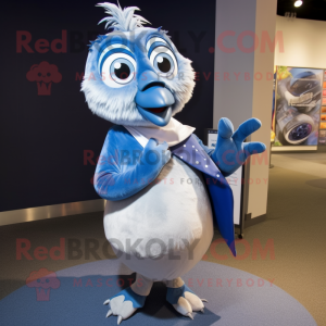 Silver Blue Jay maskot...