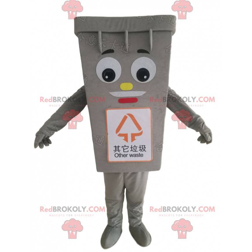 Mascot reusachtig grijs afval, vuilnisbak - Redbrokoly.com Mascot reusachtig grijs afval, vuilnisbak - Redbrokoly.com