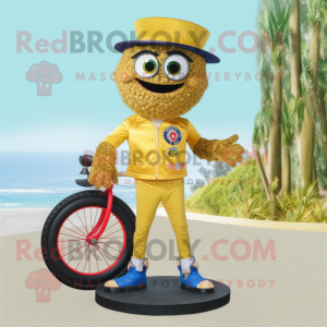 Guld encyklist maskot...