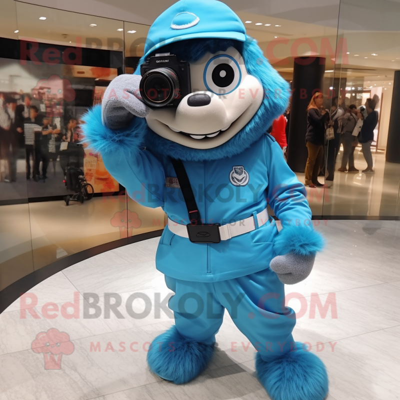 nan Camera mascot costume character dressed with a Jumpsuit and Bracelet watches nan Camera mascot costume character dressed with a Jumpsuit and Bracelet watches