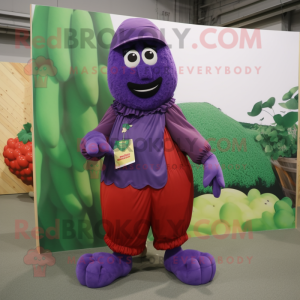  Grape mascotte kostuum...